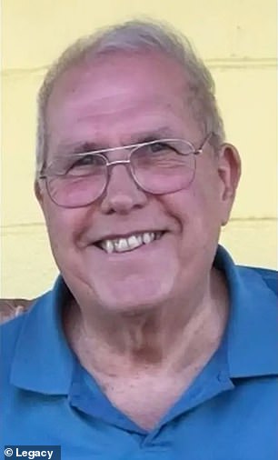Timothy McLaughlin, 42, felt the need to respond and write his own obituary for his father James J. Becker, 81, pictured, a retired firefighter from Milford, Connecticut.