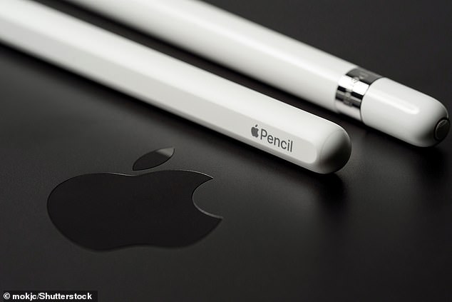 Apple Pencil is a line of wireless stylus accessories from Apple for use with compatible iPads. The photo shows the first and second generation Apple Pencils.