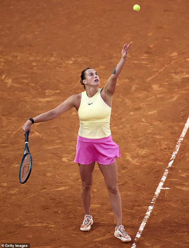 Aryna Sabalenka spoke of an 'intense month' after her defeat in the Madrid Open final
