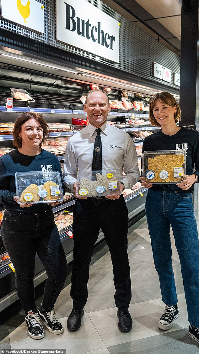 Drakes Supermarkets director John Paul Drake (pictured, centre) said the company has been forced to install GPS trackers to curb meat theft.