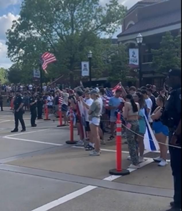'Fuck Joe Biden,' both sides of the rally chanted in unison on Wednesday, according to a video of the scene shared on social media.