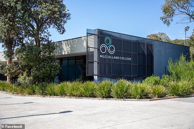 McClelland College (pictured) in Frankston, in Melbourne's southeastern suburbs, is investigating a list that rated female students on their appearance after it was created and distributed by a group of Year 9 boys.