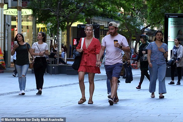 Nikki said she feared for younger Australians, who she said had a bleak future ahead financially. In the photo, shoppers in the Pitt Street shopping center in Sydney.