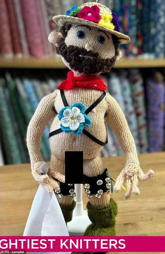 Among the five 'anatomically correct' figures created by the 'naughty weavers' is this Morris dancer