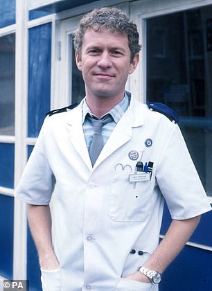 Thompson depicted in character during his early years on Casualty