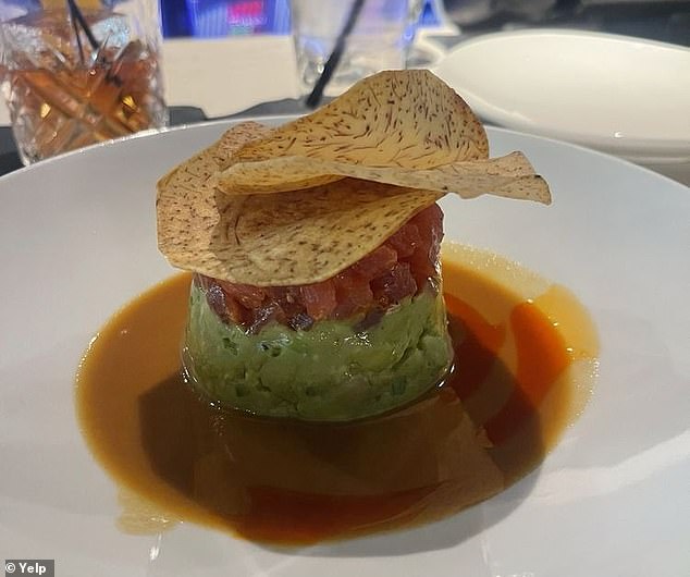 Restaurant critic Tom Sietsema visited STK Steakhouse inside the Marriott Marquis hotel and wasn't very impressed with the food. In the photo: tuna tartare