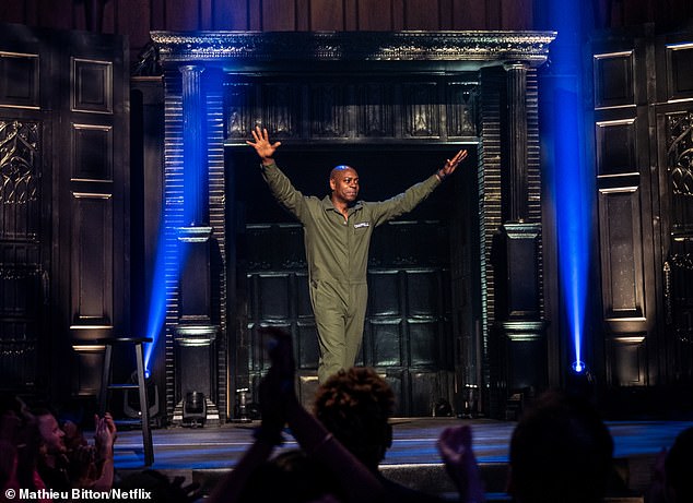 About halfway through a wide-ranging comedy set, Chappelle initially said his friends had told him whether to talk about the war or not.