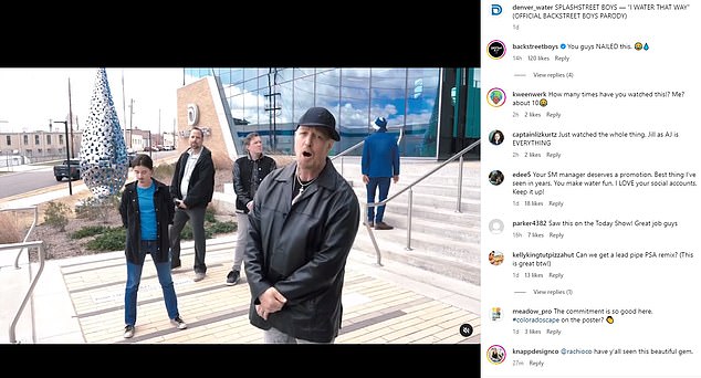 The Backstreet Boys even saw the video and said the employees 'NAILED' it
