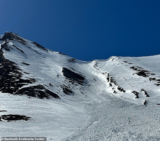 His ski partner, who has not been identified, used a shovel to pull him out of the drift before attempting to perform CPR on him, according to the Sawtooth Avalanche Center. (In the photo: the region where it happened)