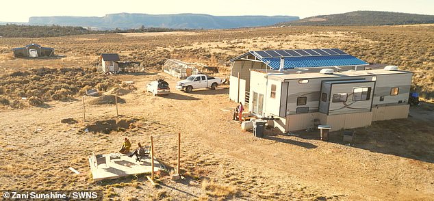 They made the quick decision to trade in their car for a truck to tow their trailer and traveled with Zani's 11-year-old son until they found the perfect spot.