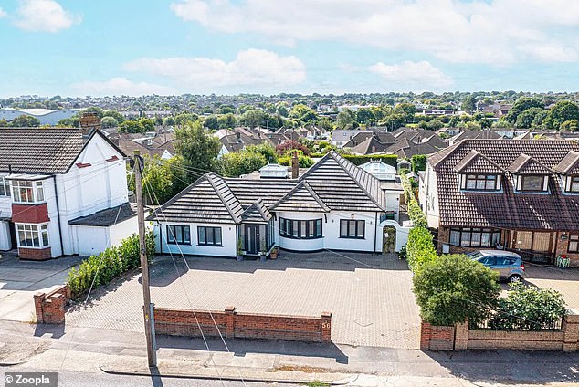 This substantial bungalow in Essex's Eastwood is being sold by estate agents Nichel Homes.