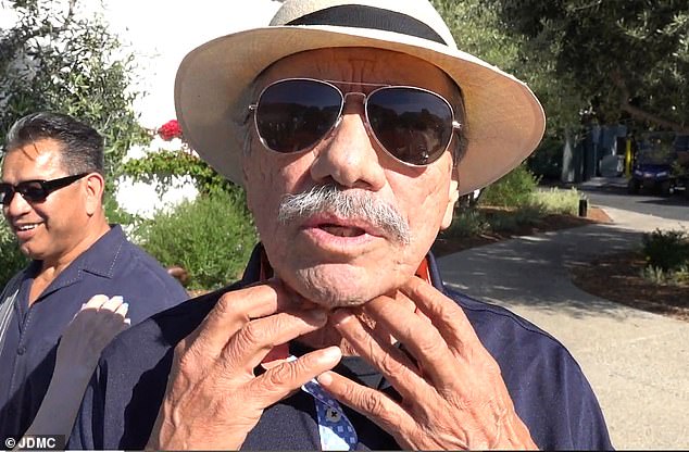 Edward James Olmos revealed that his throat and lymph nodes were 