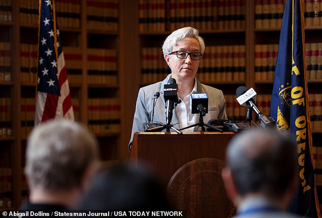 Oregon Gov. Tina Kotek (pictured) announced she decided not to create an Office of the First Spouse for her mentally ill wife, amid public scrutiny.
