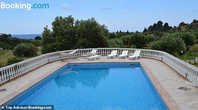 The couple bought the sprawling three-storey villa in Halkidiki for £235,000 in 2009.