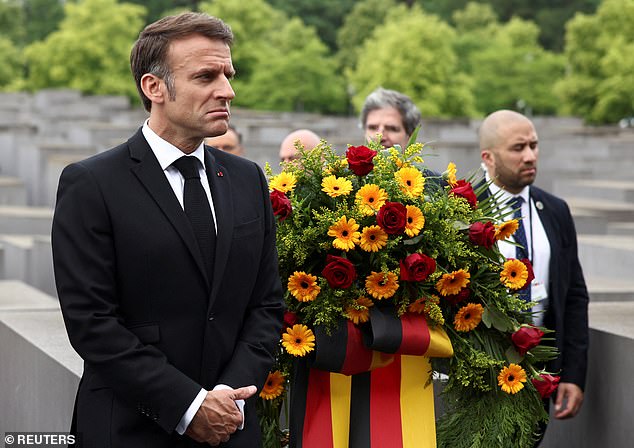 After a brief ceremony, the two couples entered the attached museum commemorating the six million people murdered by Nazi Germany during World War II.