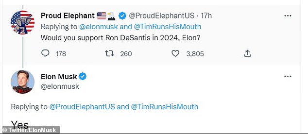 She and Musk share similar political leanings. The billionaire has increasingly leaned to the right, even expressing his support for a Ron DeSantis presidency.