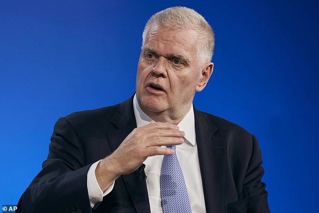 Resignation: HSBC chief executive Noel Quinn (pictured) has decided to step down after less than five years at the helm