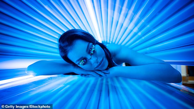 About 28 percent of people ages 16 to 65 still go to tanning shops or use private tanning beds, despite skin cancer risks.