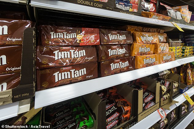 The traveler did not know that Tim Tams existed in several flavors.