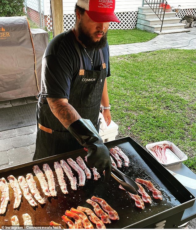 Connor recently launched an Instagram account for his meat kitchen, where he smokes, fries and stews meat.