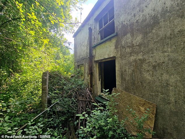 Three ruined former miners' houses with a history 