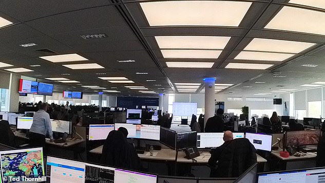 MailOnline Travel's Ted Thornhill takes a look inside BA's integrated operations control center (above) at its Waterside head office, next to Heathrow.