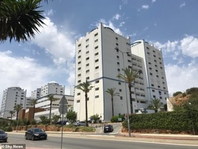 Ms Behan was raped in an apartment in Praia da Rocha, Portugal, in 2004 (the exterior of the building is pictured)