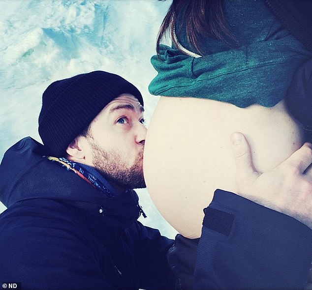 Timberlake was spotted kissing her baby bump in 2015 while she was pregnant with her first child.