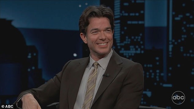 John Mulaney joked about taking his son Malcolm to the La Brea Tar Pits on Thursday while promoting his upcoming Netflix special on Jimmy Kimmel Live.
