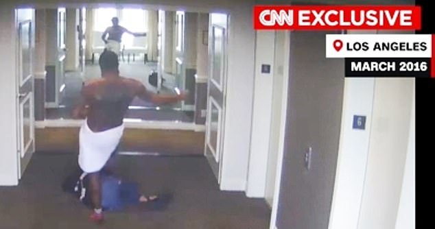 In surveillance footage from 2016, Combs was photographed grabbing Ventura by the head, slamming her to the floor, kicking her repeatedly and attempting to drag her back to her room.