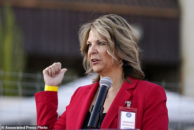 Kelli Ward, chairwoman of the Arizona Republican Party, faces felony charges in the Arizona fake electors case. She pleaded not guilty Tuesday.