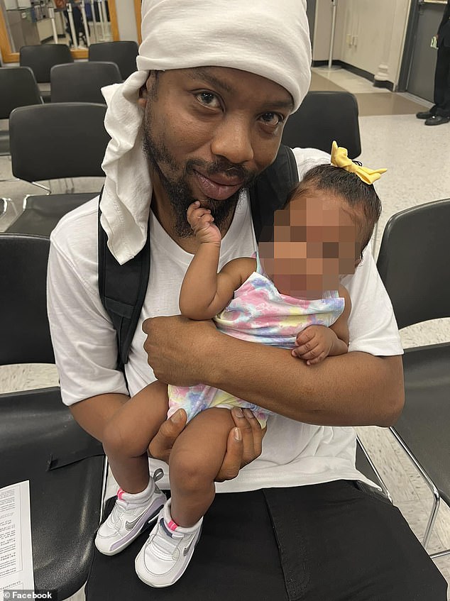 While security footage of Parks (pictured) and the attack has gone viral on social media, police told amNy that they were not immediately informed of the situation because the victim did not report it (pictured). photo: Parks smiling with her son in a photo posted to Facebook)