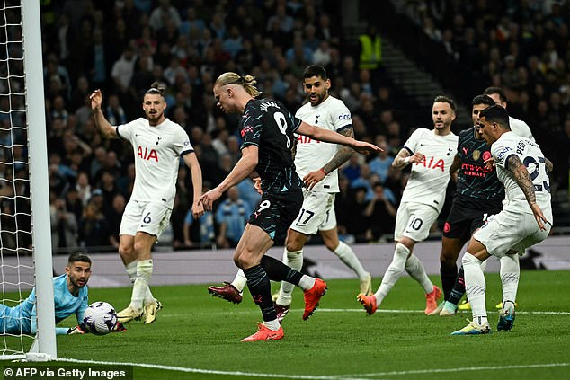 The Norwegian gave City victory on Tuesday night with a double against Tottenham.