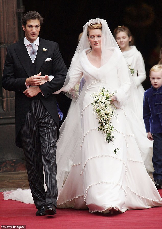 The wedding of Lady Tamara Grosvenor and Edward van Cutsem. The King and Queen chose to decline their invitations to the 2004 wedding.