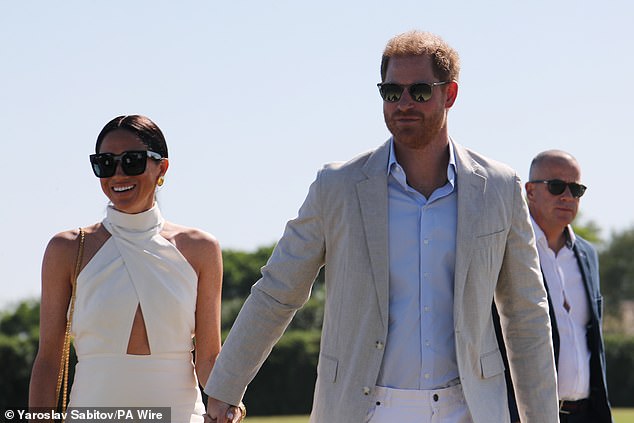 April 12, 2024: Harry and Meghan at a charity polo match for Sentebale in Wellington, Florida.