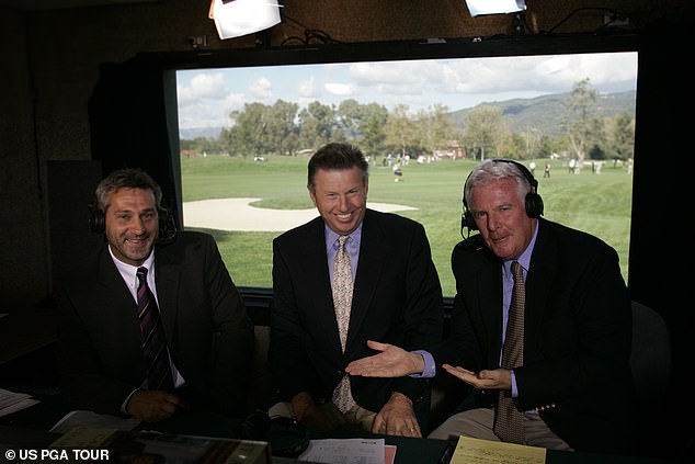 Former Ryder Cup player Peter Oosterhuis (pictured centre) has died aged 75