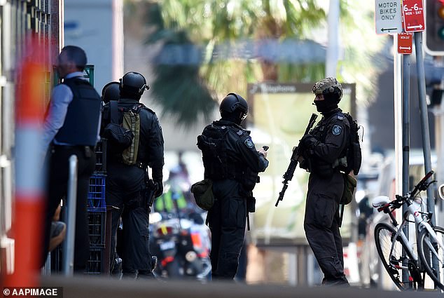 On December 15 and 16, 2014, Islamist terrorist Horon Monis held 18 hostages at the Lindt Café on Martin Place in Sydney during a 16-hour standoff with police (pictured).