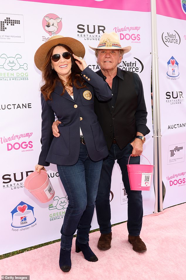 Lisa Vanderpump looked stylish alongside her husband Ken Todd while celebrating World Dog Day in West Hollywood on Saturday.