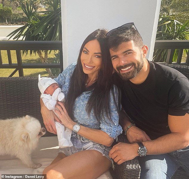 The fitness influencer (pictured with her partner and newborn) also believes that many make excuses 