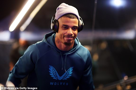 MANCHESTER, ENGLAND - MAY 4: Mario Lemina of Wolverhampton Wanderers arrives at the stadium before the Premier League match between Manchester City and Wolverhampton Wanderers at the Etihad Stadium on May 4, 2024 in Manchester, England.  (Photo by Jack Thomas - WWFC/Wolves via Getty Images)