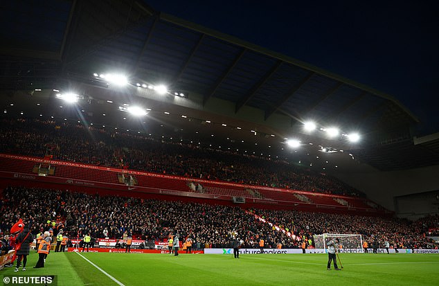 Man United fans have posed as disabled fans to gain access to away games (pictured are United fans at Anfield earlier this season)