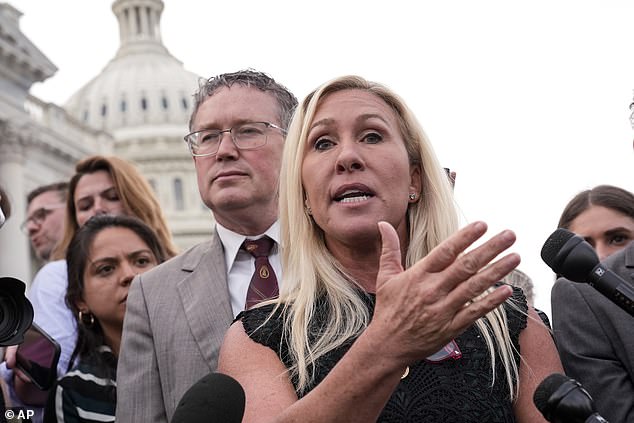 Greene also got into a verbal fight with AOC during the hearing, prompting the New York Democrat to tell the Georgia Republican: 