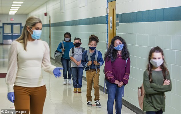 Some have criticized masks for hindering children's schooling.