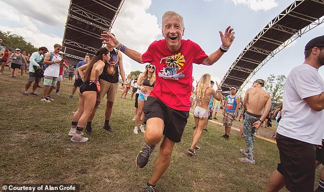 Retiree Alan Grofé has become a much-loved figure on the electronic music festival scene, and DailyMail.com caught up with him at Miami's Ultra Music Festival in March this year.