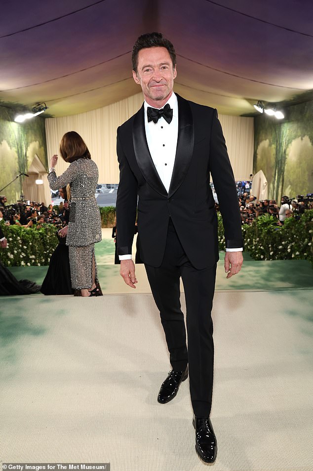 Hugh Jackman, 55, (pictured) made a surprising confession about the dapper Tom Ford tuxedo he wore to the Met Gala in New York City on Monday.