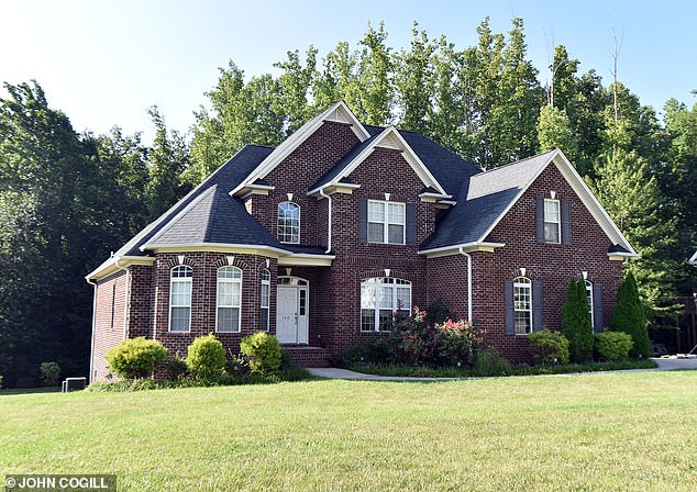 Pictured: The four-bedroom home in North Carolina where Jason was murdered by his wife and father-in-law in 2015.