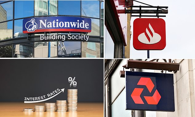 Three rate rises: Nationwide, Santander and NatWest have raised mortgage rates this week by 25 basis points