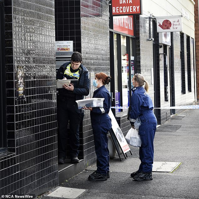 Neighbors found the woman's body on the floor of the apartment's bathroom, naked and covered in stab wounds. (Diego Fedele/AAP PHOTOS)