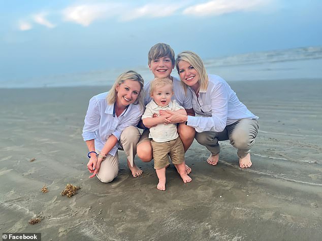 Johnson (right) is the first openly gay judge elected in Harris County and has two children, one 12 years old and the other 10 months old, with his wife Hilary Bartlett (left).