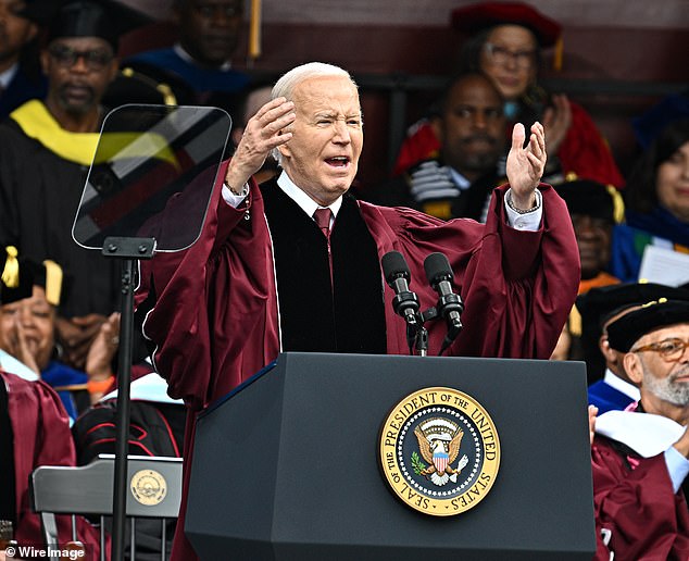 President Joe Biden told Black graduates Sunday that former President Donald Trump and his Republican allies 